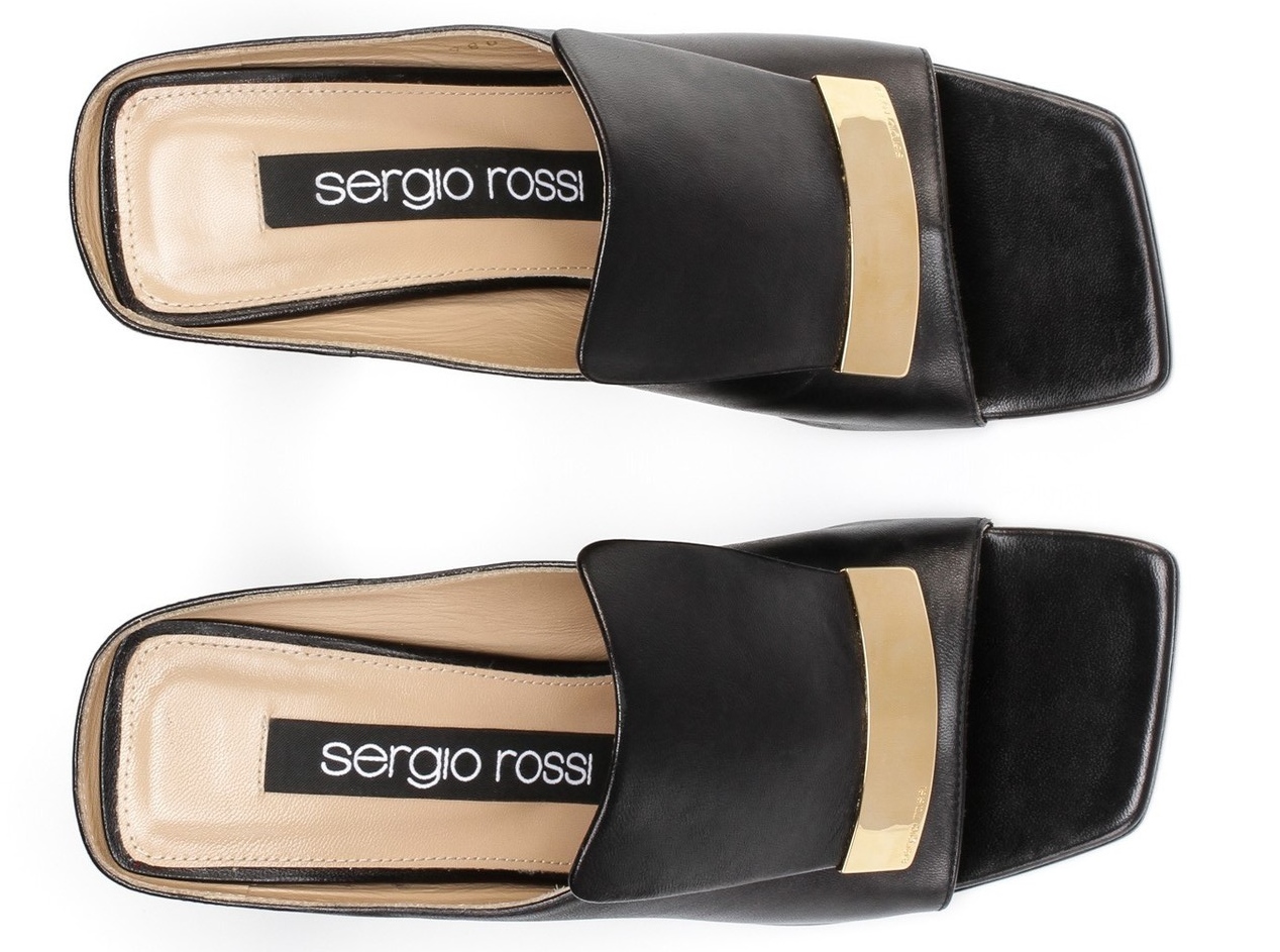Shoe of the Day | Sergio Rossi SR1 Sabot Mules | SHOEOGRAPHY